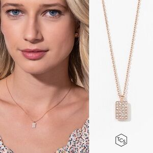 Touchstone Crystal Tag Up Necklace